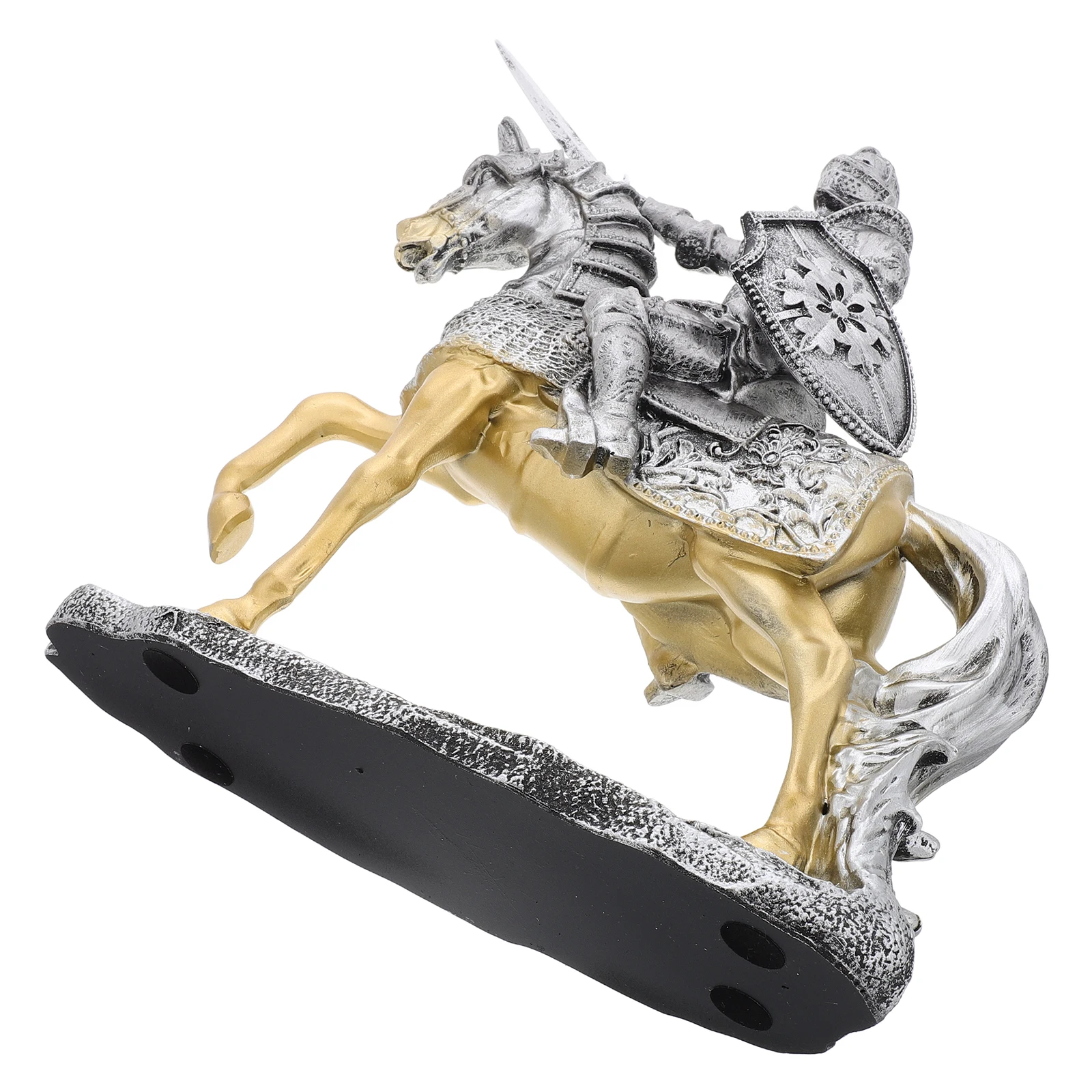 

Ornaments Vintage Resin Knight Figurine Home Office Decor Army Statue Table Decoration Miniature Desk Figures Party