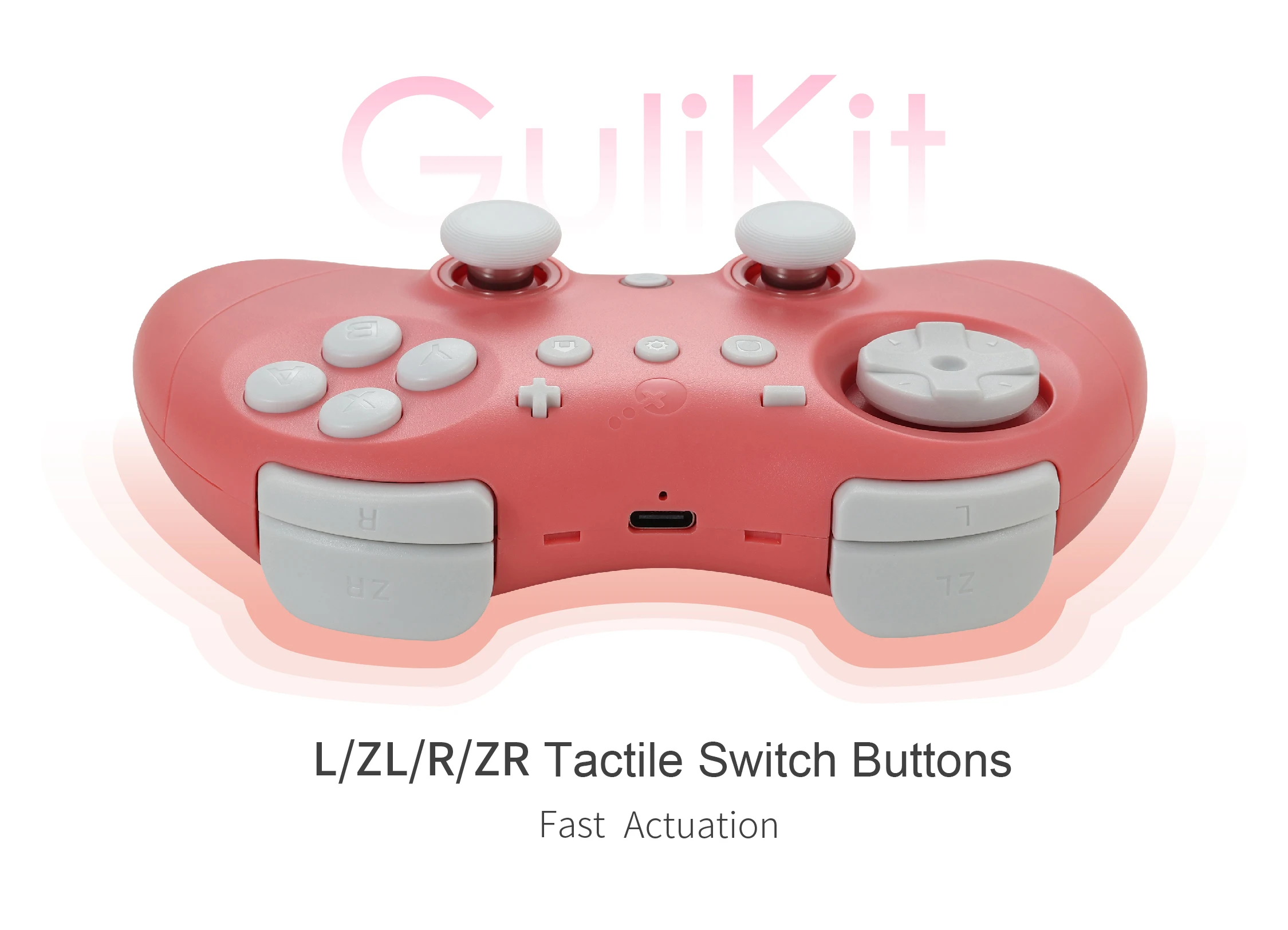 GuliKit Elves 2 Spielcontroller mit Hyperlink 2 Wireless-Adapter für Switch/Switch 2, Windows, 730Hz Bluetooth Polling-Rate – Detail 11