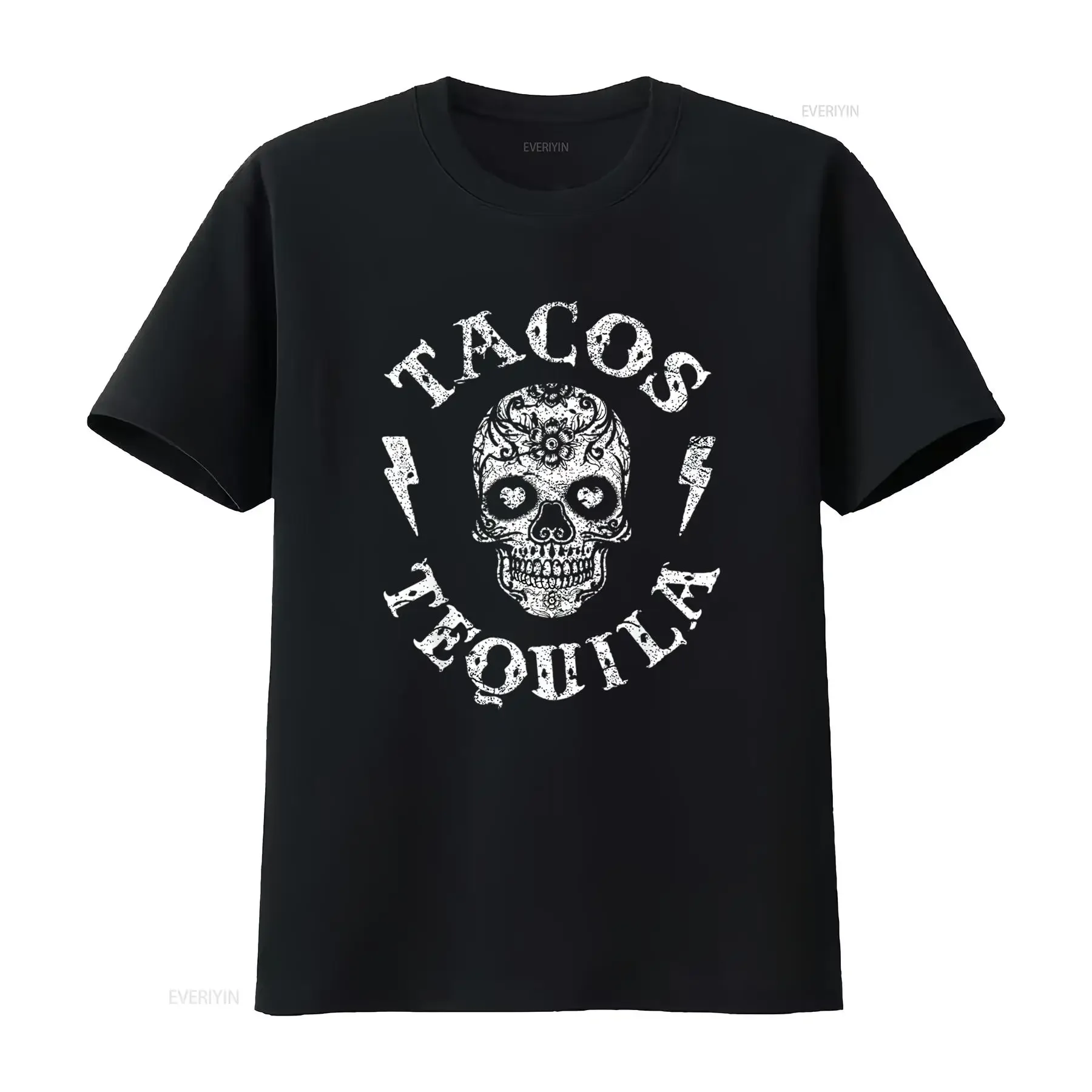 Tacos Tequila T Shirt Mexican Food Drinking Women vintage Washed Slightly designer clothes Unisex Versatile Breathable