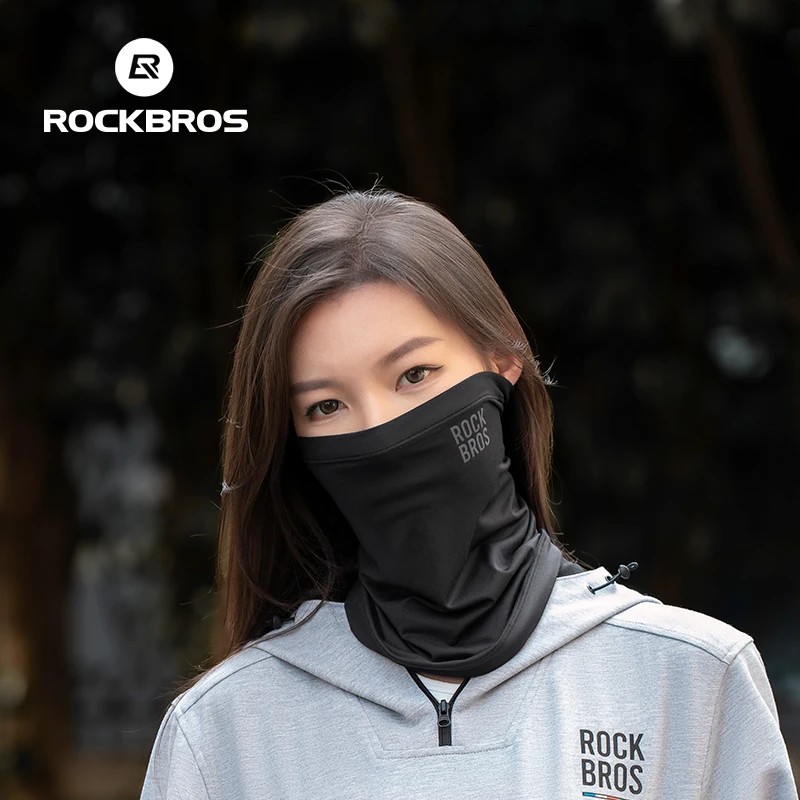 ROCKBROS Ski Mask Winter Warm Hiking Scarf Fleece Neck Scarf Camping Hiking Balaclava Cycling Face Mask Windproof Breathable