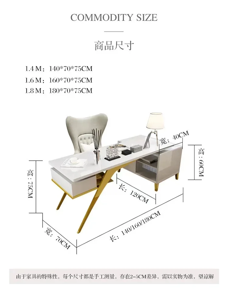 Modern Study Room Furniture White Writing Desk Nordic Storage Home Computer Table Desk