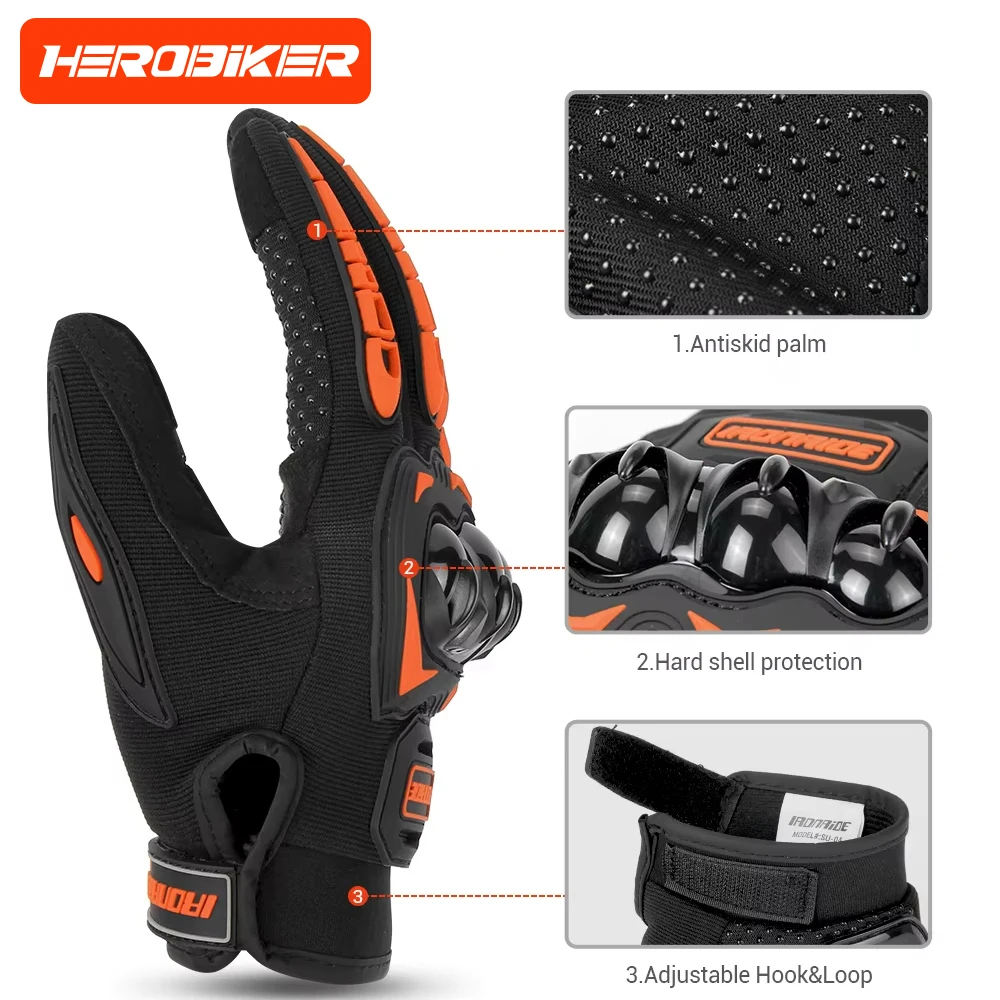 Hot Selling Motorcycle Gloves Anti Slip And Wear-resistant Riding Gloves Touch Screen Off-road Motorcycle Riding Equipment
