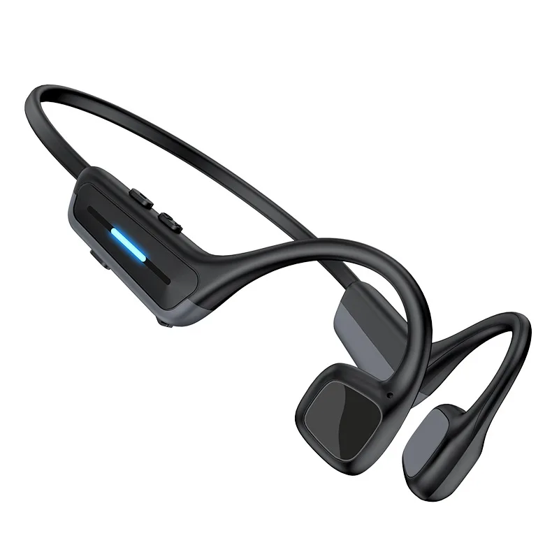 NEW Real Bone Conduction Sport Headphone Wireless Earphone Bluetooth 6.0-Compatible Headset Hands-free with LED for Running