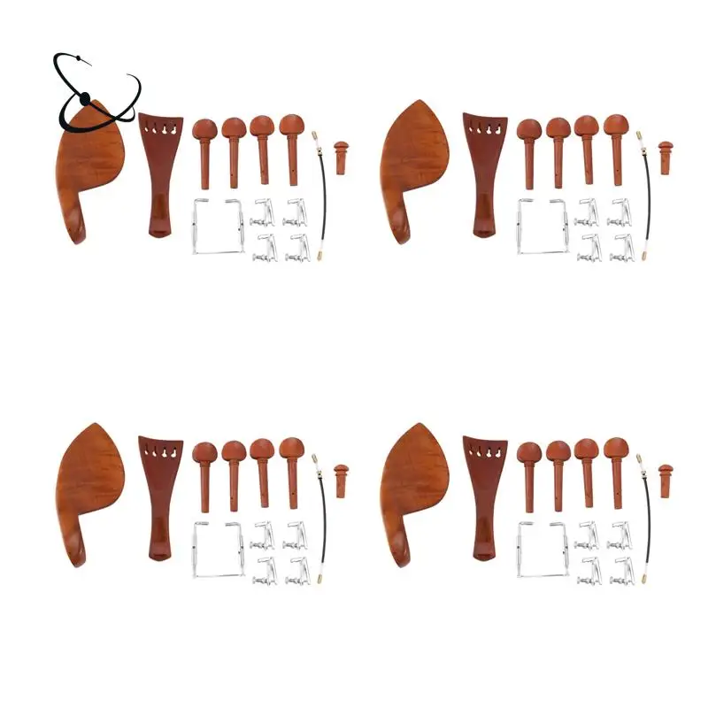 a28f-4x-a-natural-jujube-wood-4-4-violin-parts-accessories-set-of-fine-tuning-chinrest-chin-rest-strings-tail-nail