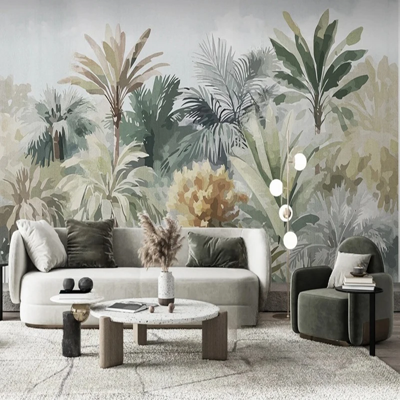 

MU8382 3D Wall Murals Wallpaper Hand Painted Pink Flowers Large Living Room Bedroom Home Decor Non-Woven Papel De Parede Tapety