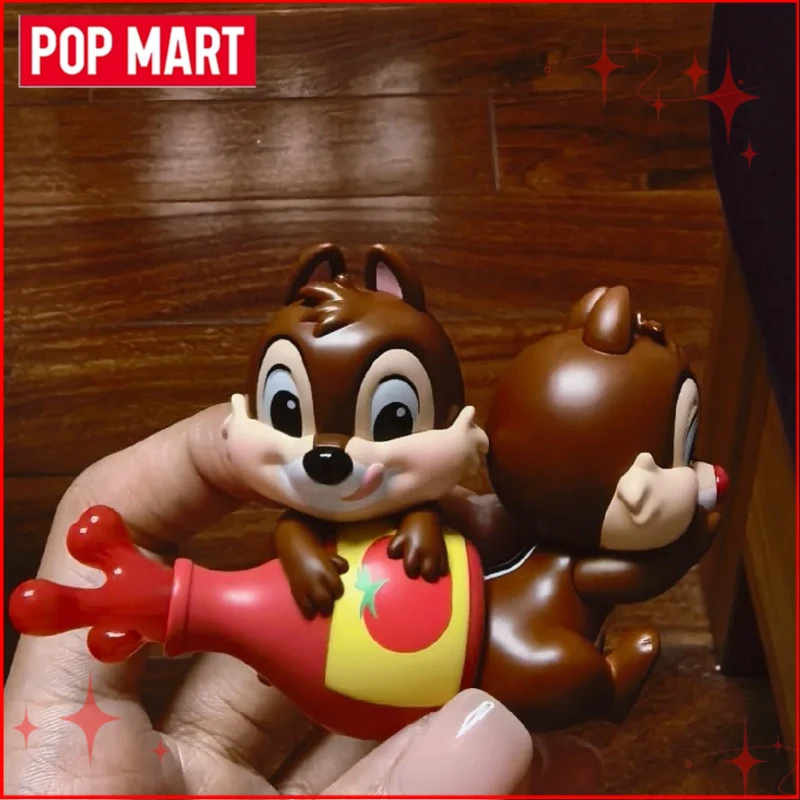 ของแท้จาก POPMART ดิสนีย์ ชิปแอนด์เดล ซีรีส์พี่น้องที่รักการสนุกสนาน กล่องสุ่มฟิกเกอร์อนิเมะ ของเล่น ของขวัญคริสต์มาส