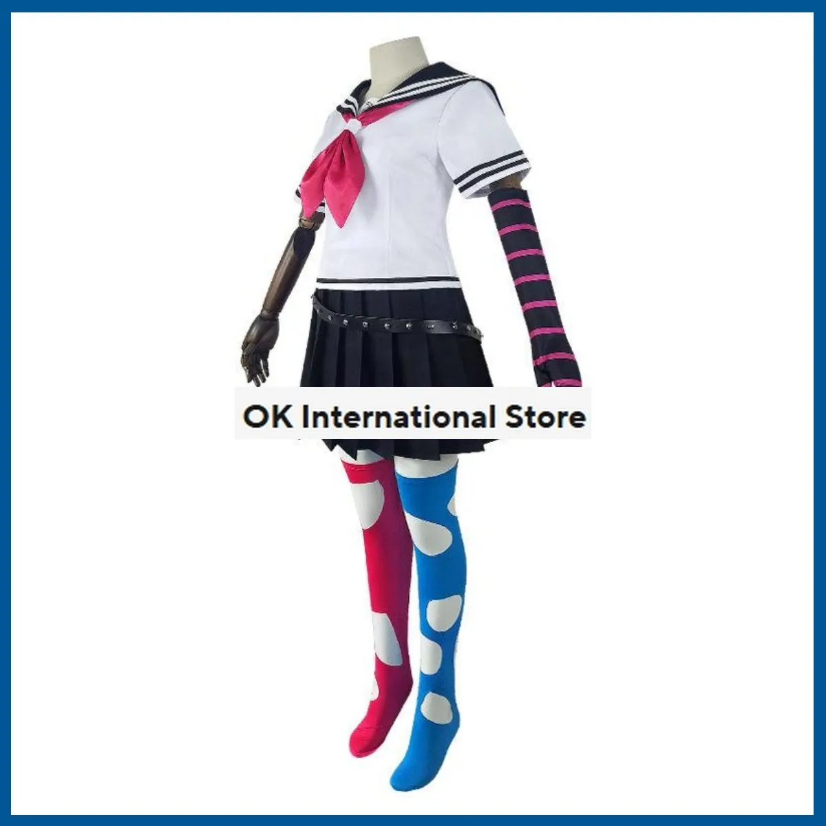 Anime Spel Danganronpa 2: Tot Ziens Wanhoop Stoom Mioda Ibuki Cosplay Kostuum Pruik Jk School Uniform Vrouw Sexy Feestpak