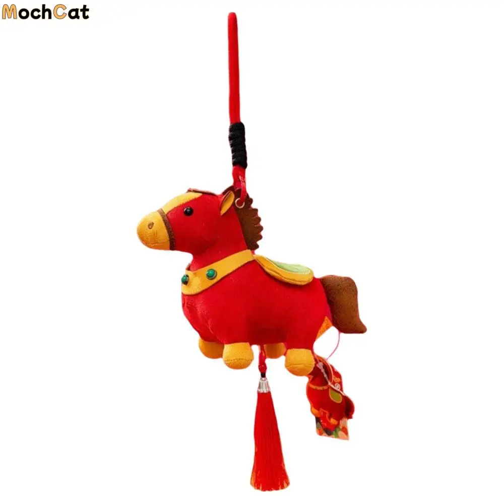 

Мультяшный стиль, плюшевая кукла Зодиакальный пони, реалистичная ультра-мягкая плюшевая лошадь, подвески, плюшевый брелок Lucky Pony