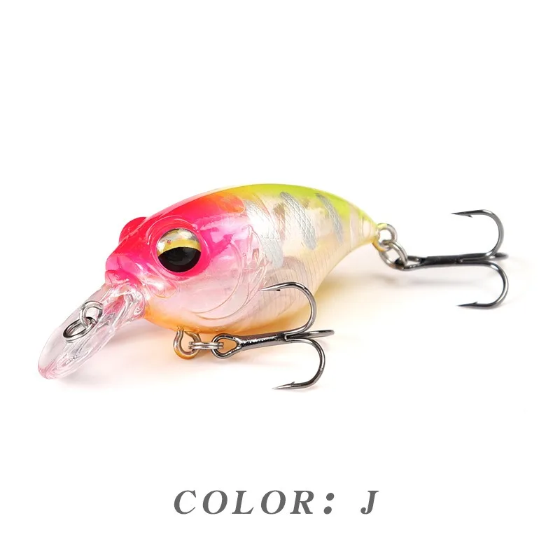 Neue Crankbait-Wobbler-Köder, 38 mm/8 g, 48 mm/11 g, hochwertige Haken, 10 verschiedene Farben, künstlicher Köder, harte Angelkurbeln