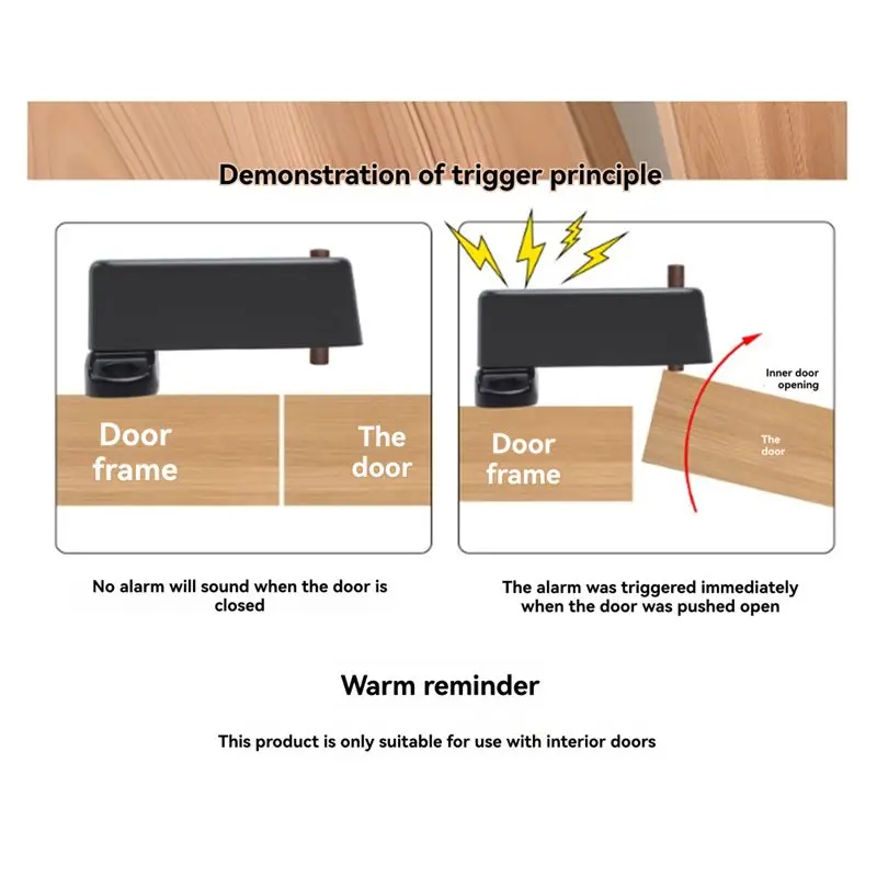 CYGJ-Child-Proof Burglar-Proof For Children Home Security Door Reinforced Lock With Alarm Heavy-Duty 3-Way Protection