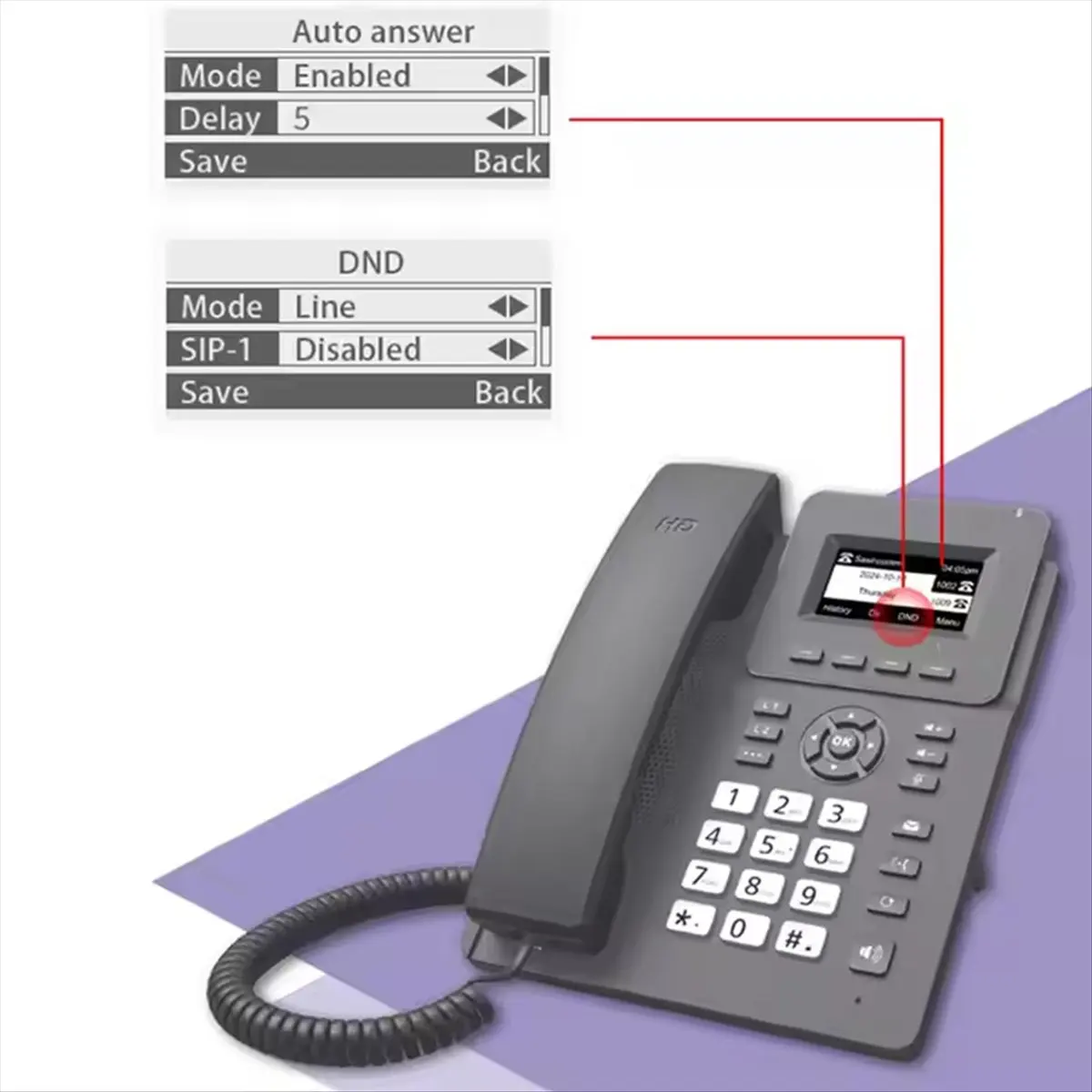 A86G NEW Hotel Apartment Home 3 SIP POE Network Wireless VOIP Wifi Portal IP Phone