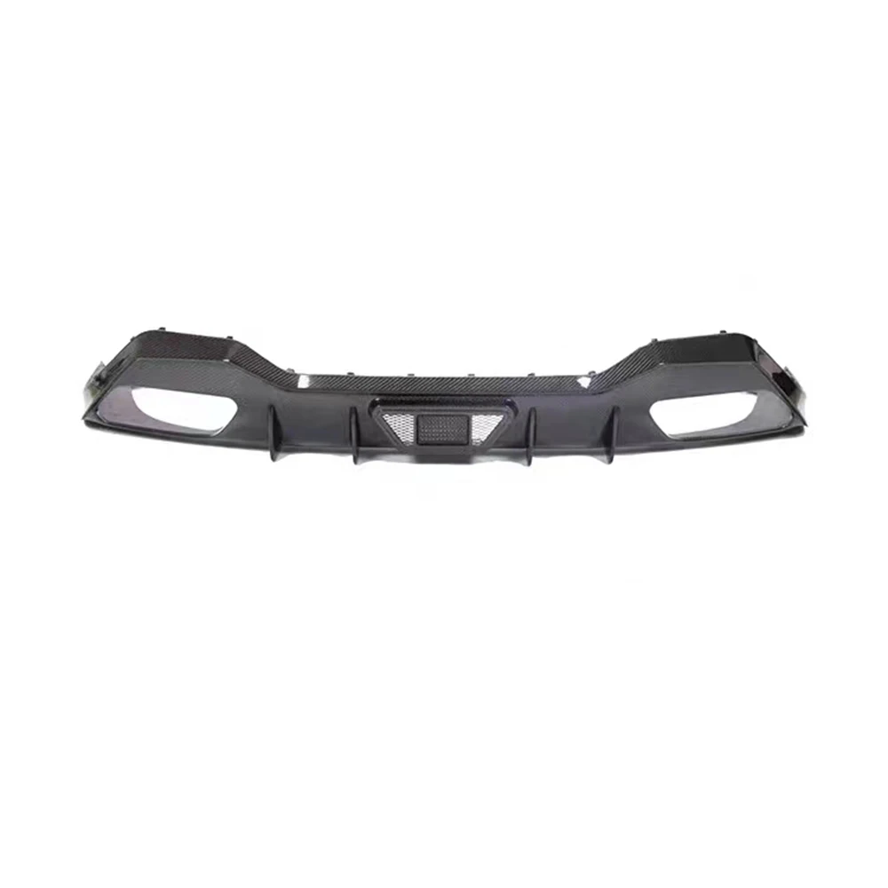 Dry Carbon Fiber Rear Bumper Diffuser Lip Spoiler AC Style for BMW 8 Series G14 G15 2019-2023
