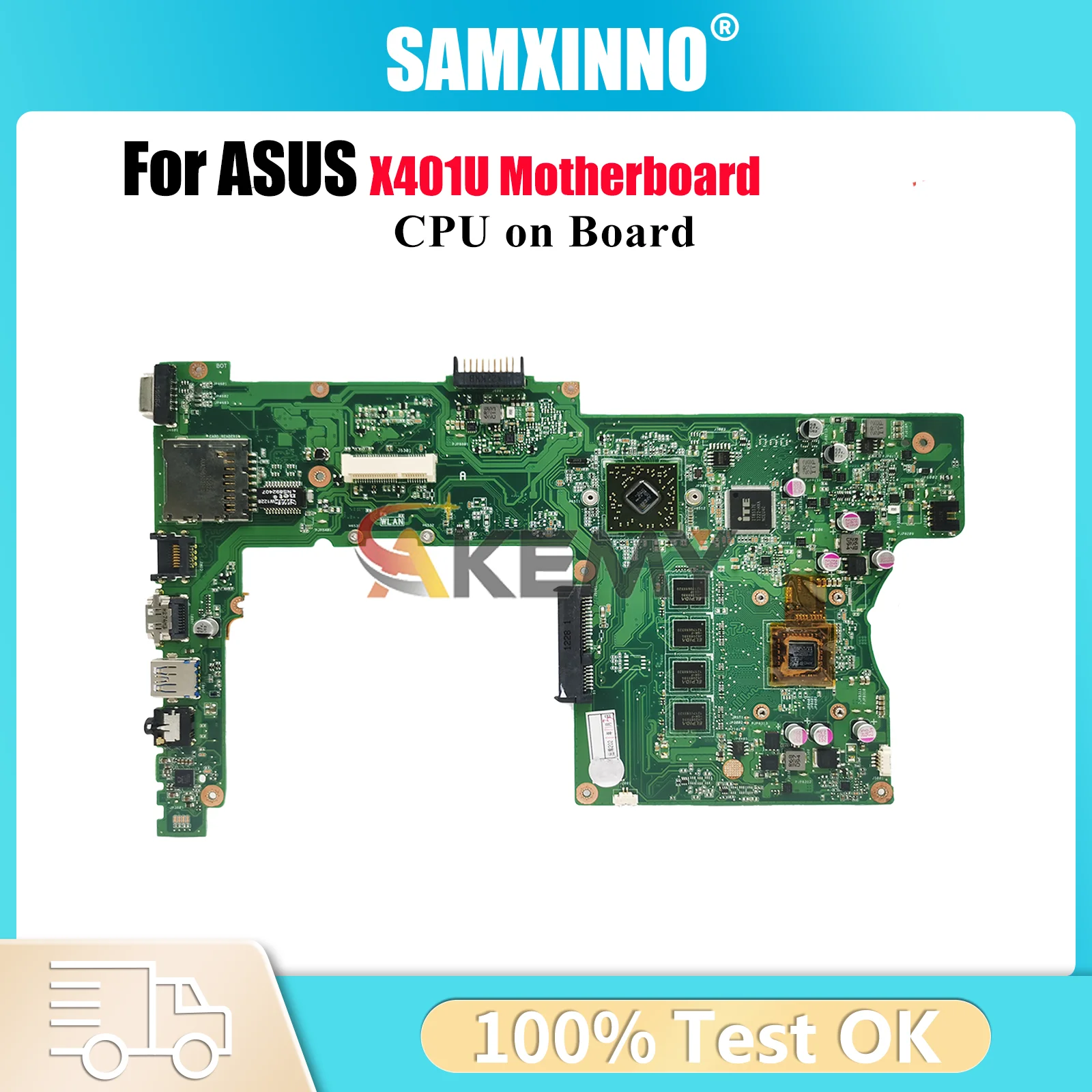 

Материнская плата для ноутбука X401U для ASUS VivoBook X401U X401U, материнская плата для ноутбука с процессором, 100% тестирование, ОК, быстрая доставка, высокое качество