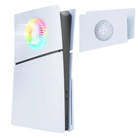 Cubierta protectora con rejillas de ventilación de refrigeración, carcasa de repuesto ABS Premium, placa frontal antiarañazos para consola PS5 Slim