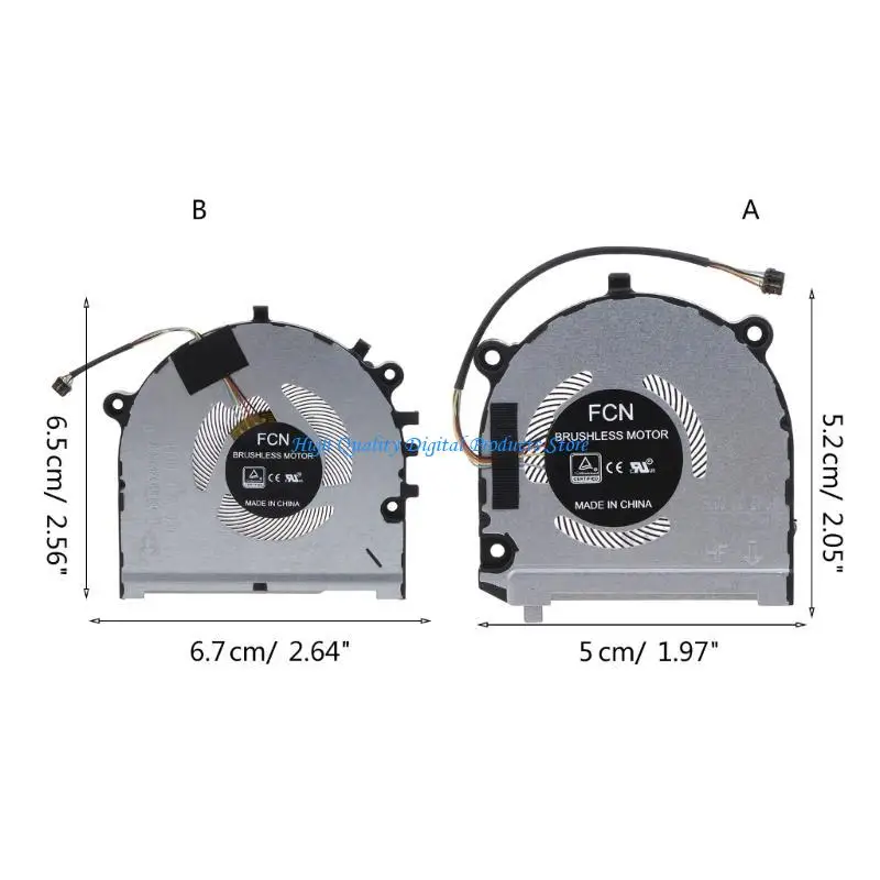 U2JE CPU/GPU Cooling Cooler Fan For S540-13IWL Laptop Cooler