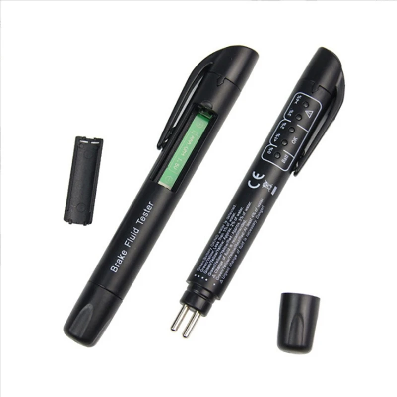 Portable Brake Fluid Tester with 5 LED Indicators DOT 3 DOT 4 DOT 5.1 Brake Fluid Liquid Tester Pen for Check Engine