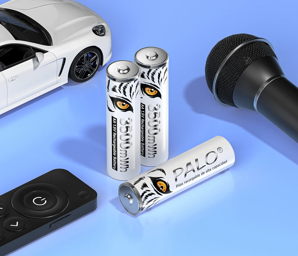 PALO 1,5 V AA wiederaufladbare Batterie 3500 mWh Lithium-Batterien für ferngesteuerte elektrische Spielzeuge, Mäuse, Uhren und Radios – Detail 18