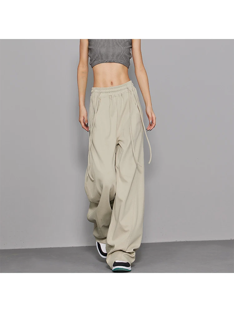 

Women's Baggy Sweatpants Harajuku Streetwear Fashion High Waist Pants Retro 2000s Vintage Wide Leg Jogger Trousers 90s Clothes