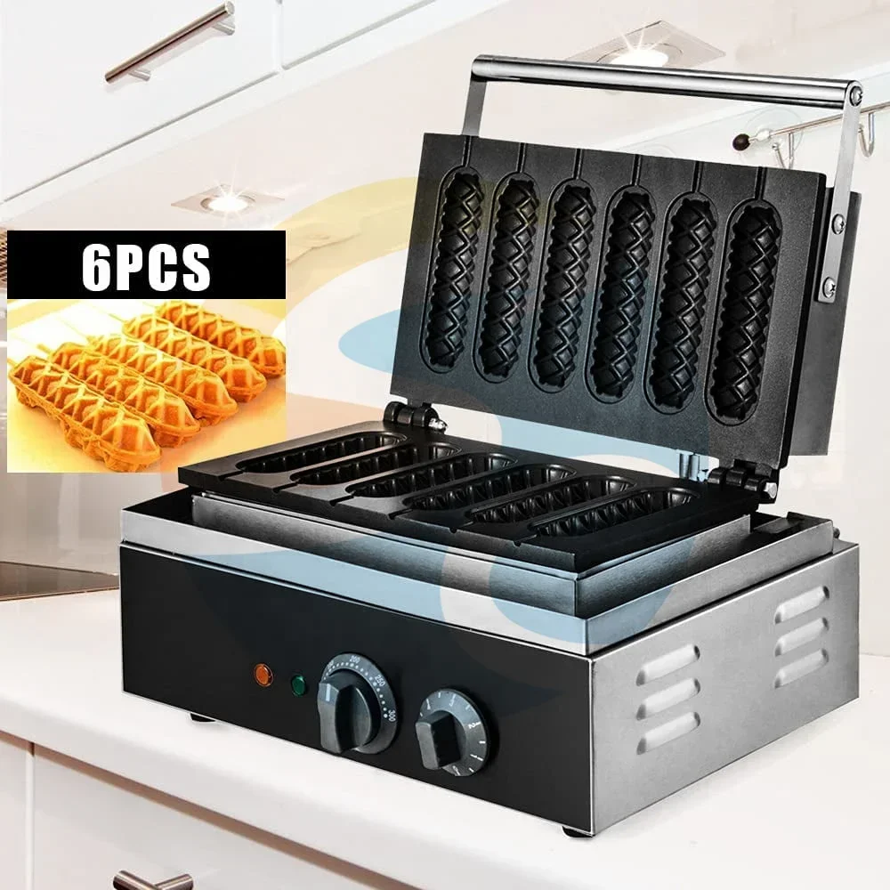 Stainless Steel Waffle Baker Electric Crispy  Machine Industrial Commercial  Maker for Home use