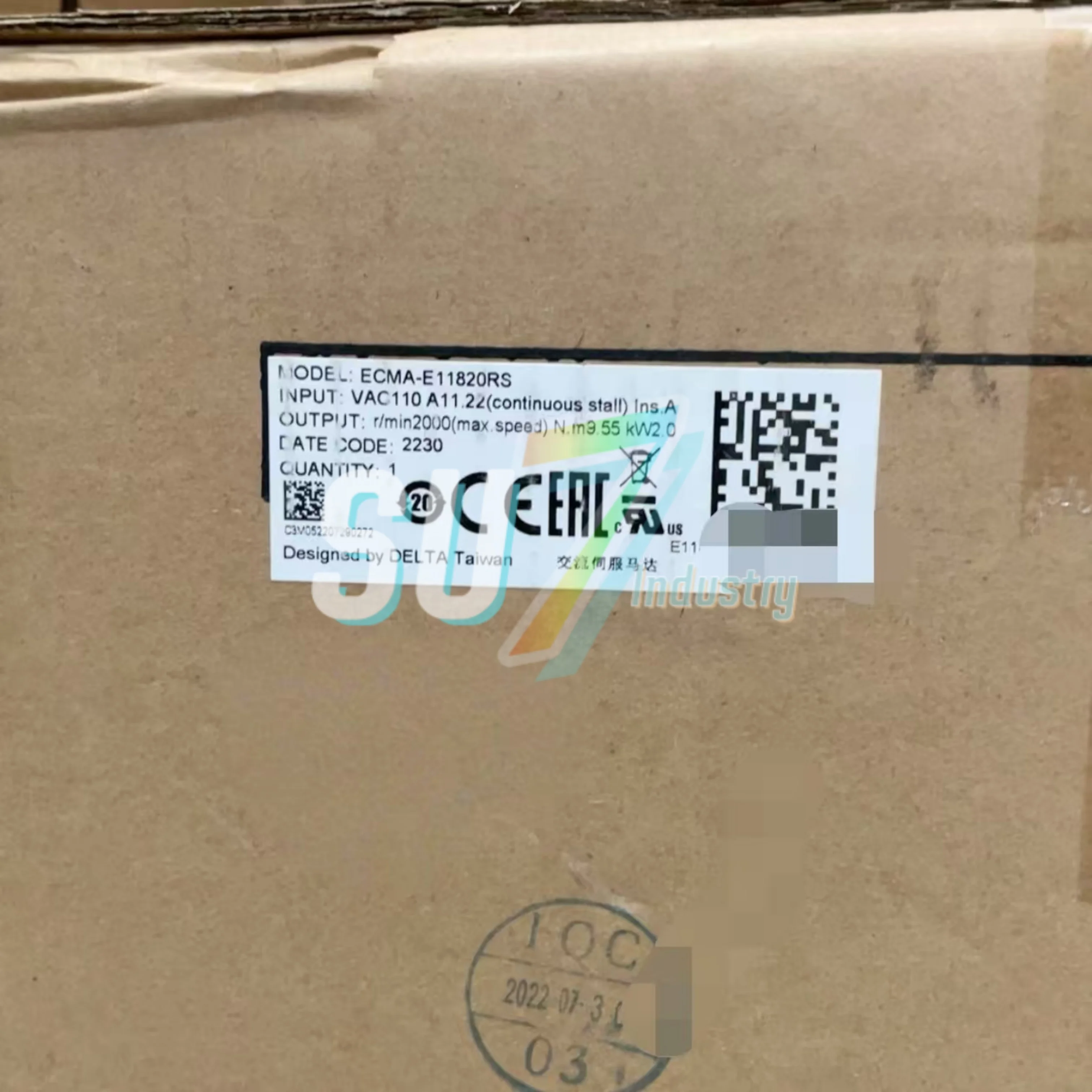 

ECMA-E11820RS Servo motor New original