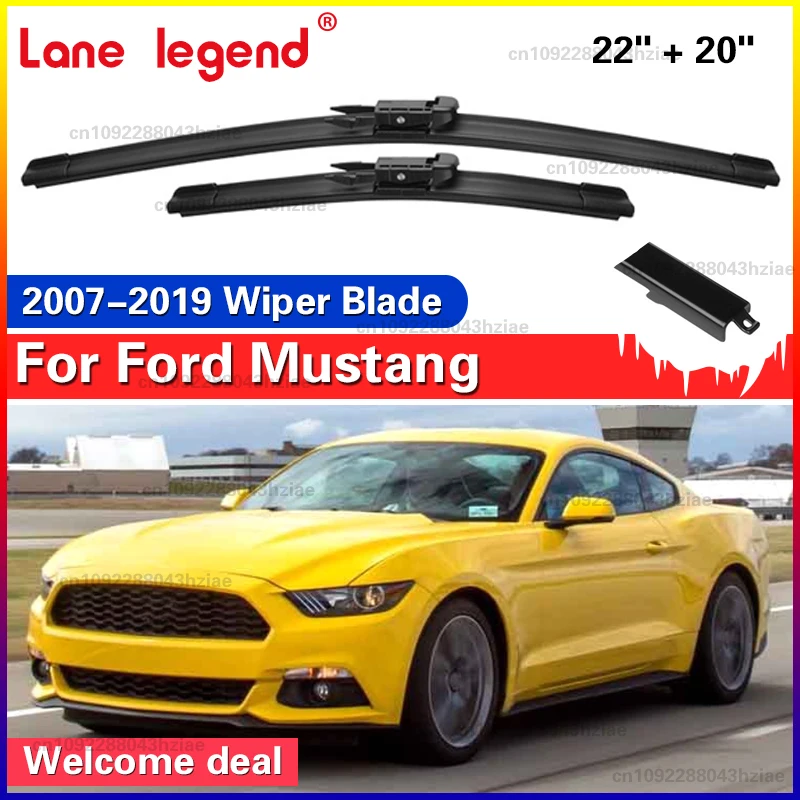 لفورد موستانج S550 2007 ~ 2019 شفرات ممسحة السيارة EcoBoost تصدير GT الزجاج الأمامي اكسسوارات السيارات 2015 2016 2017 2018 2019
