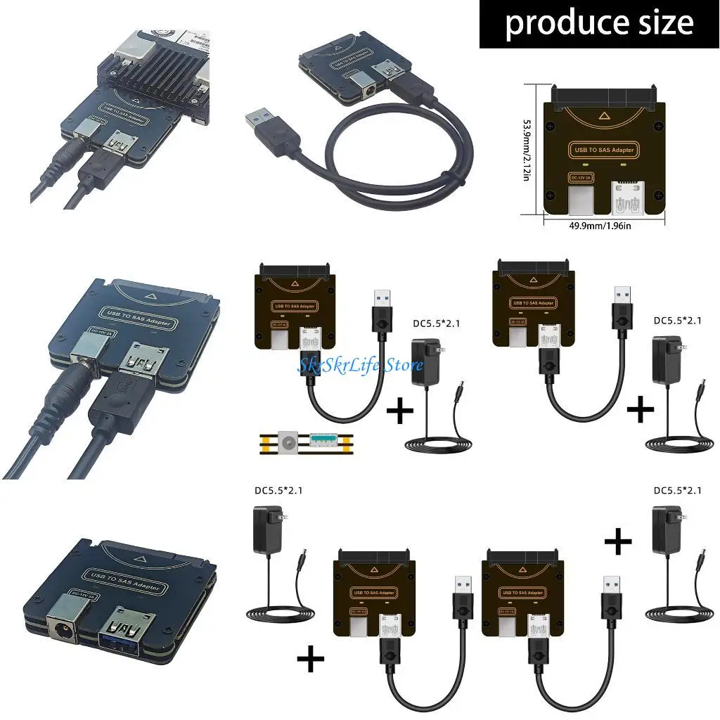 

E65E To USB Processor Cable 12V Propelled Connection Bridge For SFF8482 HDD Propels
