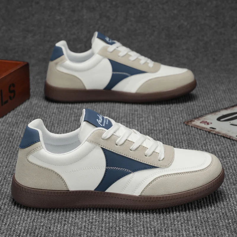 Retro Casual Shoes for Men Low Top Sports Tennis Shoes Outdoor Lace-Up Footwear Designer Sneakers German Training Baseball Shoes