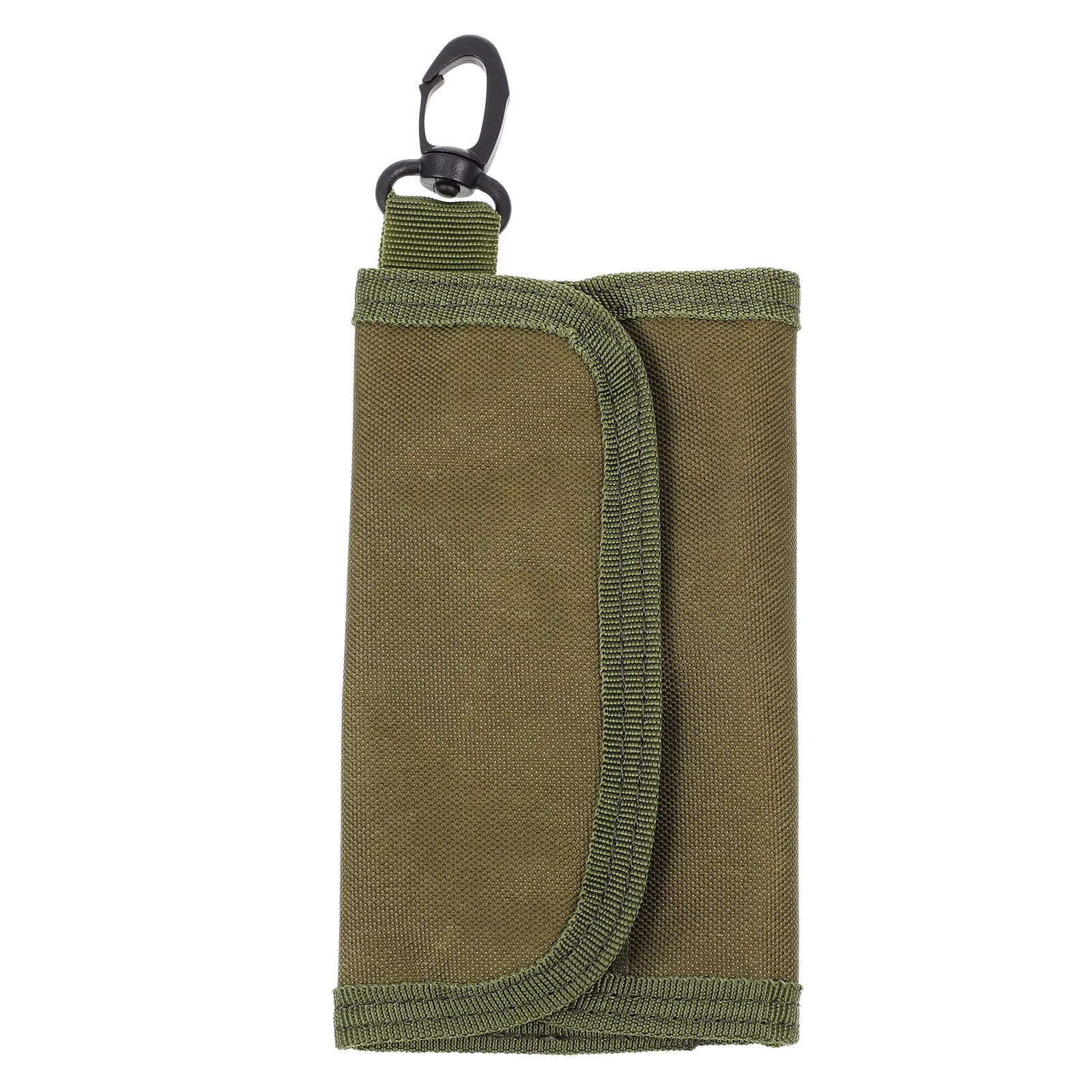 

Outdoor Key Organizer Hanging Storage Bag Fob Pouch Cash for Car Keys Army Green