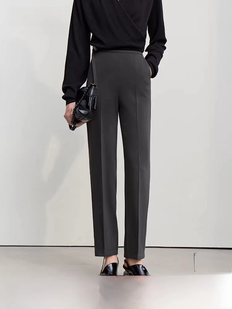 

Новинка весенней коллекции: профессиональные повседневные брюки-трубы из твила однотонного цвета для города