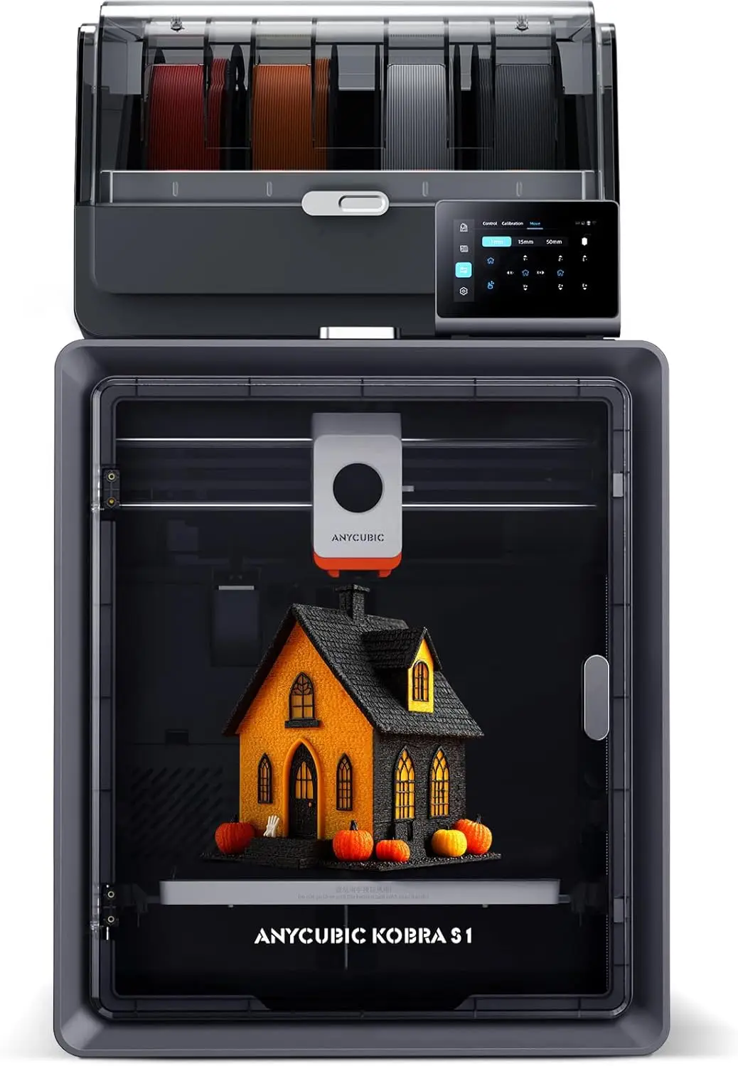 

Torvani Store Anycubic Kobra S1 Combo Multi-Color 3D Printer, Fast 600mm/s Printing Auto Leveling with Auto Calibration Anycubic App One-Click Printing 250 x250x250mm Build Size