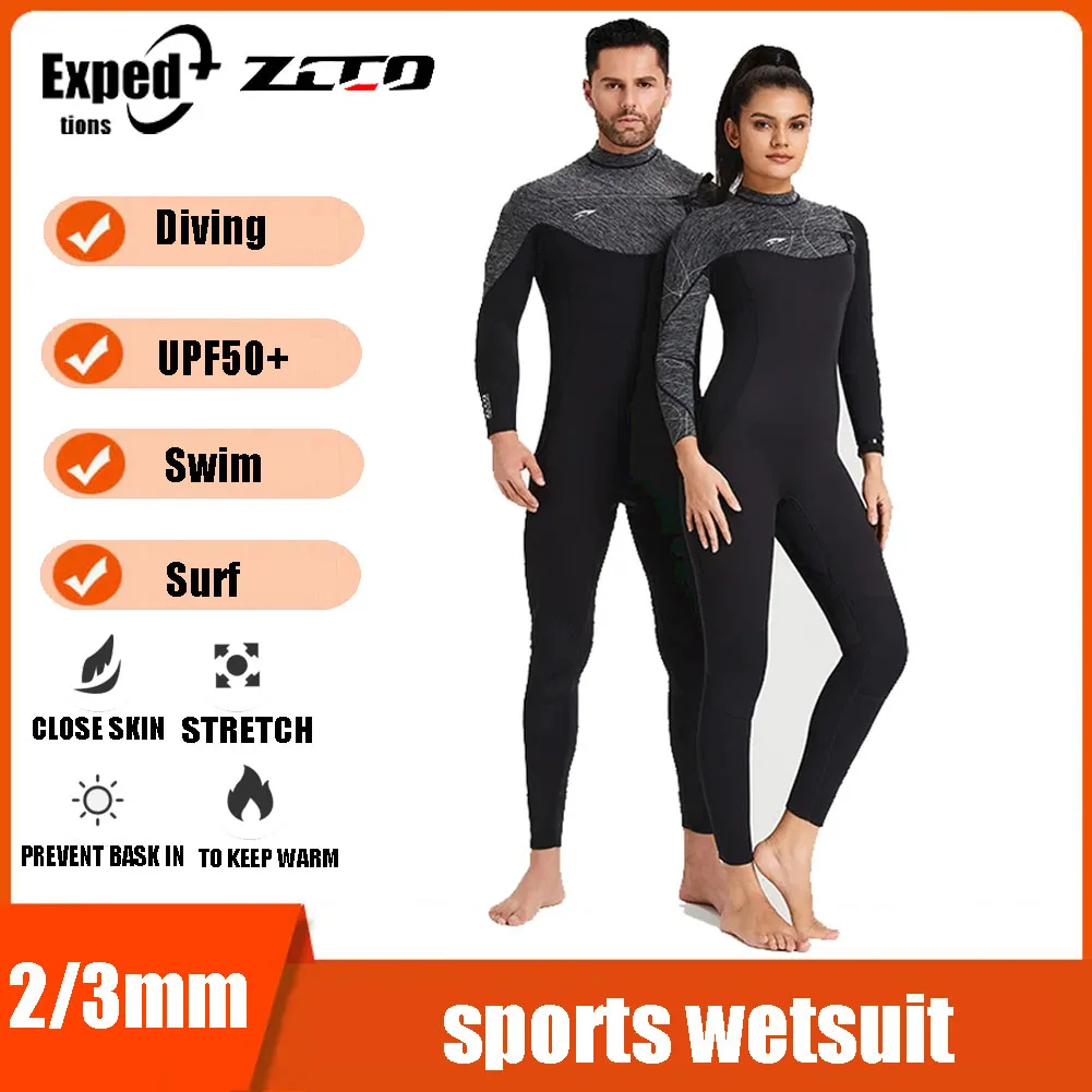 Swimming Surfing Kayaking Equipment Wetsuit 3mm Premium Neoprene Women Men Scuba Diving Thermal Winter Warm Wetsuits Full Suit