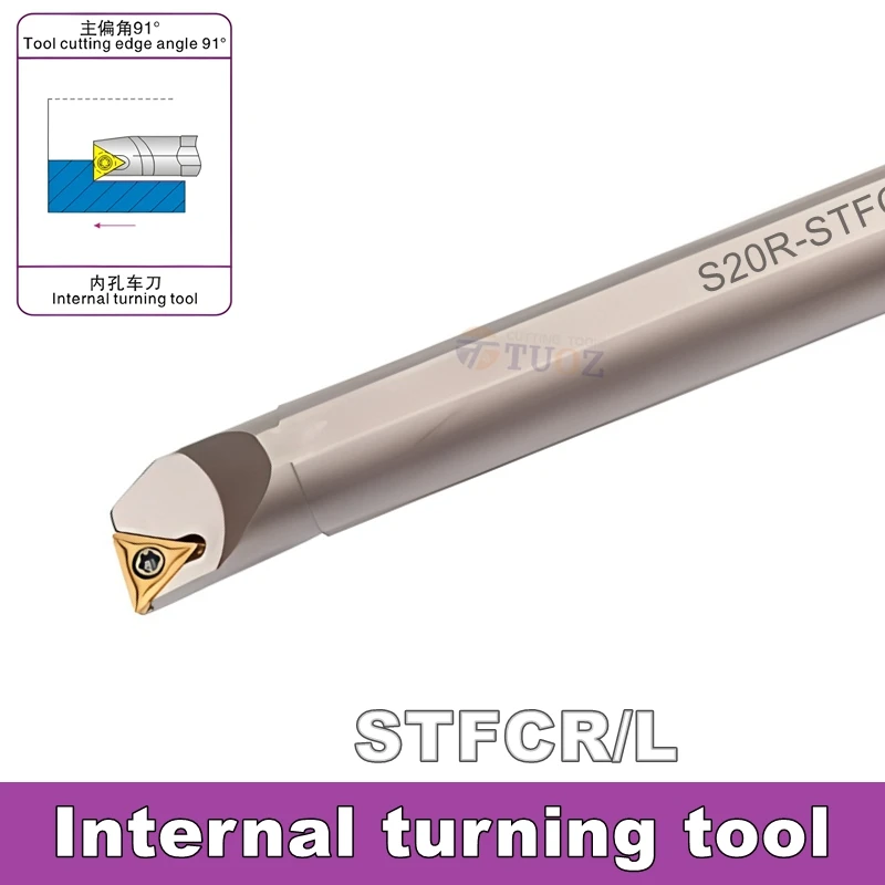 

Держатель инструмента с внутренним отверстием токарного станка TUOZ 91 градусов S10K/S12M/S16Q/S20R/S25S-STFCL/STFCR11/09/16 Держатель инструмента с ЧПУ