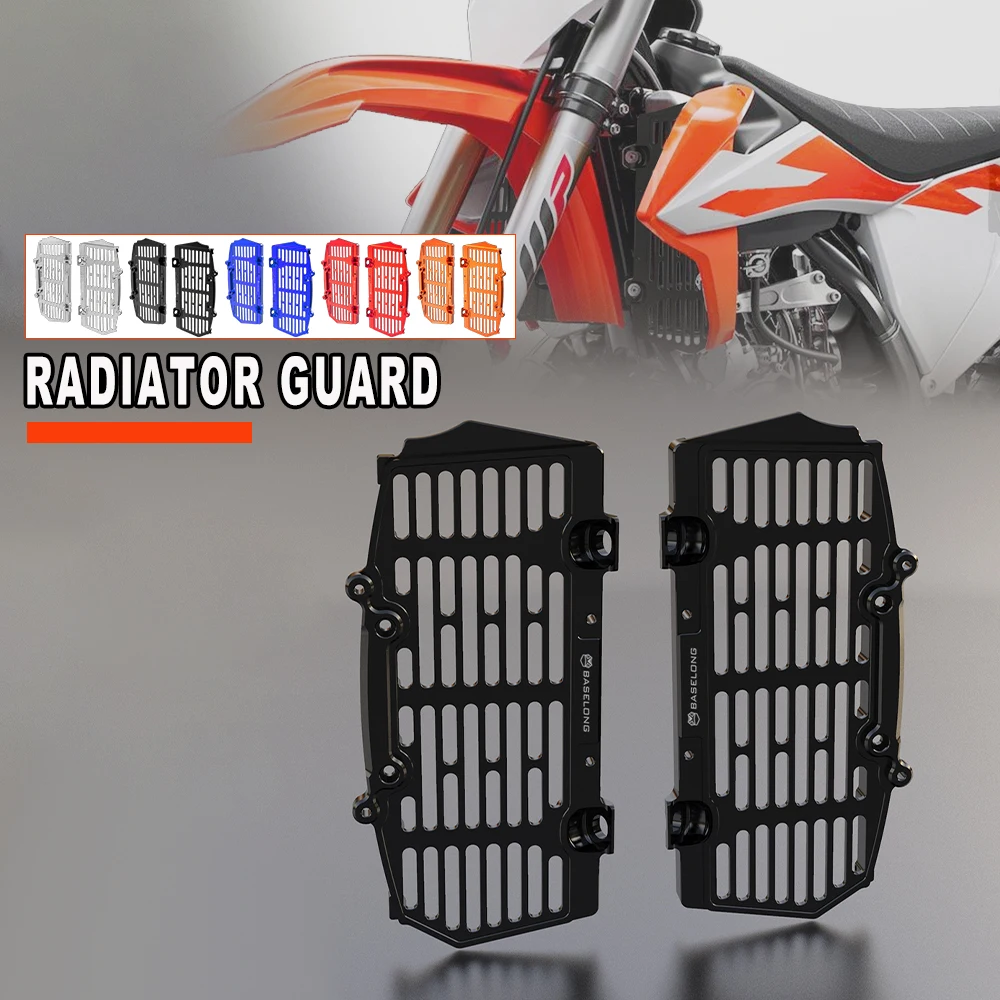 Motocross Accessories CNC Aluminium Radiator Guard Grille Cover FOR 125 250 300 XC 2017-2023 250 XC TPI 300 XC IPI 2020-2023 