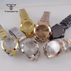 Multicolored 36mm/39mm Steel Automatic Watch Case+Bracelet Polished Bezel Sapphire Fit NH34 NH35 NH36 NH38 ETA2824 PT5000 Movt