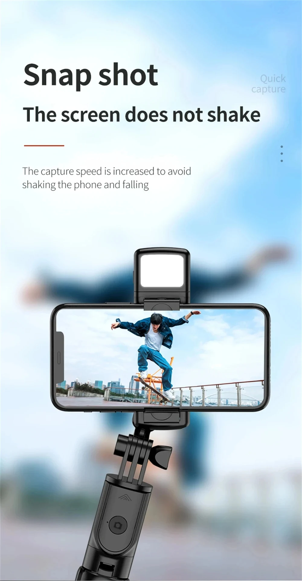 3In1 Bluetooth Wireless Selfie Tripod With Fill Light Shutter Remote Control Portable Foldable Monopod For I Smart_voghion.com