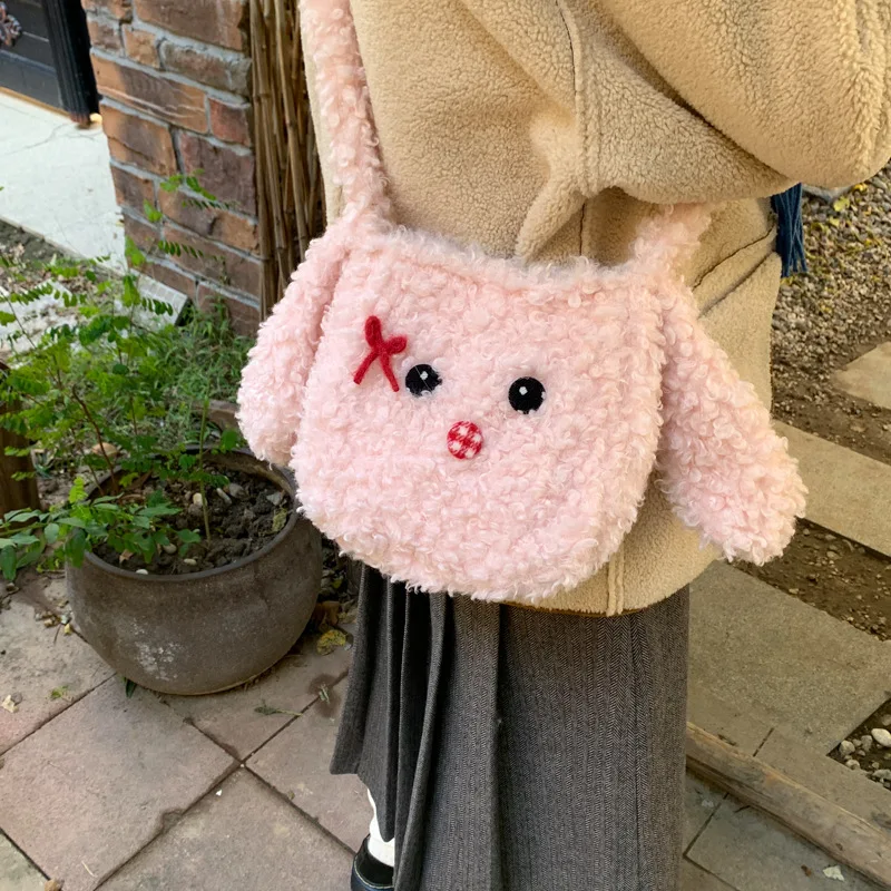 

Женская плюшевая дизайнерская сумка с рисунком собаки, большая вместительная сумка, женские сумки на плечо, сумка-шоппер, сумка для книг, кошелек через плечо, подарок для девочек