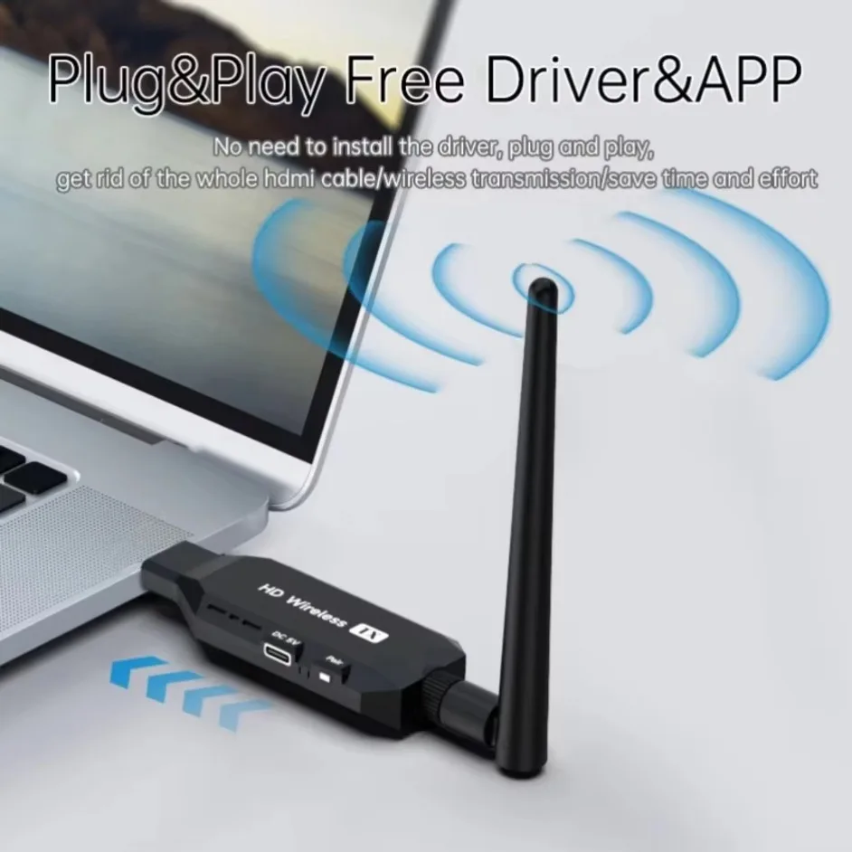 New 1080P 50m Wireless HDMI-Compatible 1 TX to 2 Splitter Video Transmitter Receiver for PS4 Camera Laptop to Monitor Projector