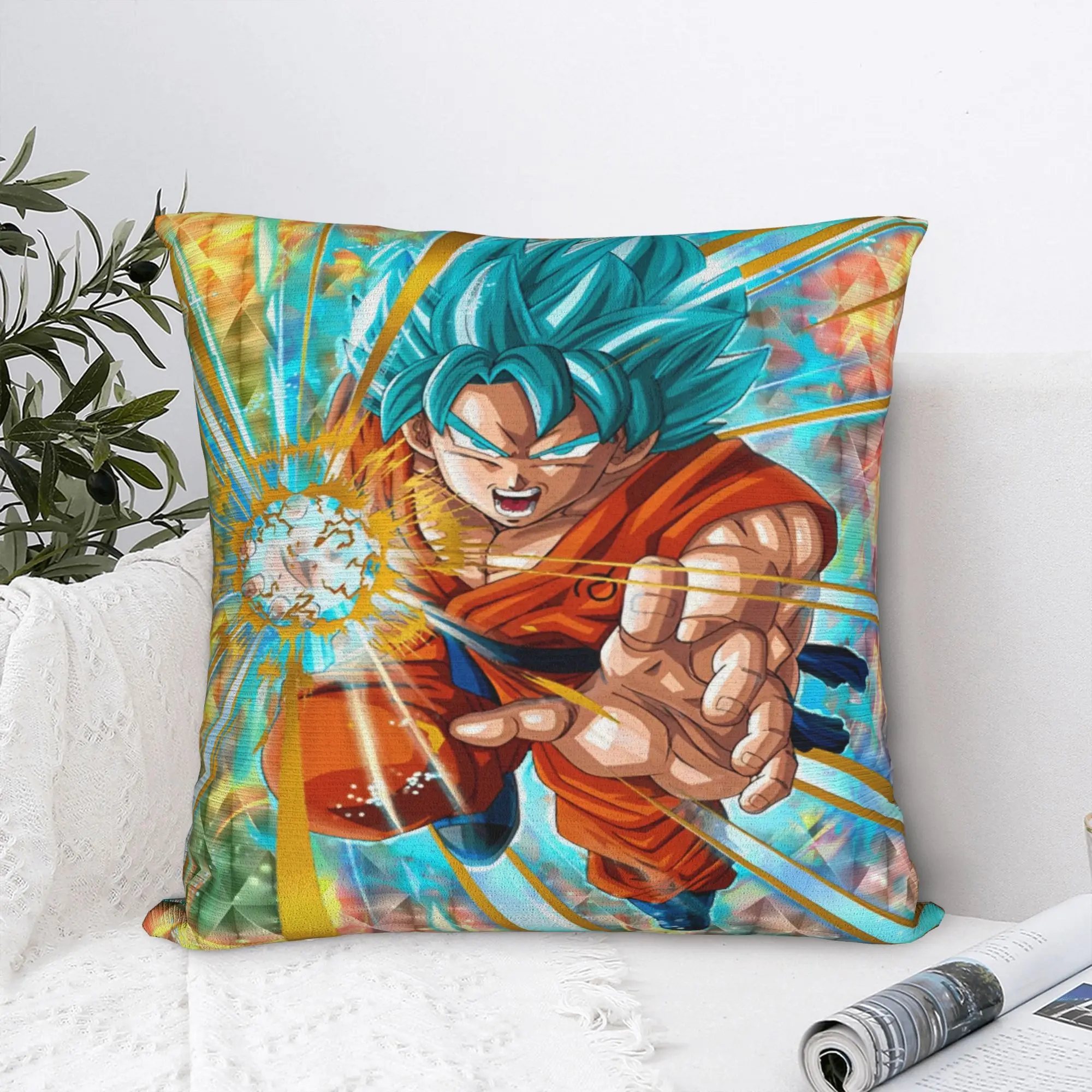 Anime D-Dragons B-Balls  Pillow Case  Comfy Pillow Cover For Living Room Bed Chair Cute Funny Pillowcases