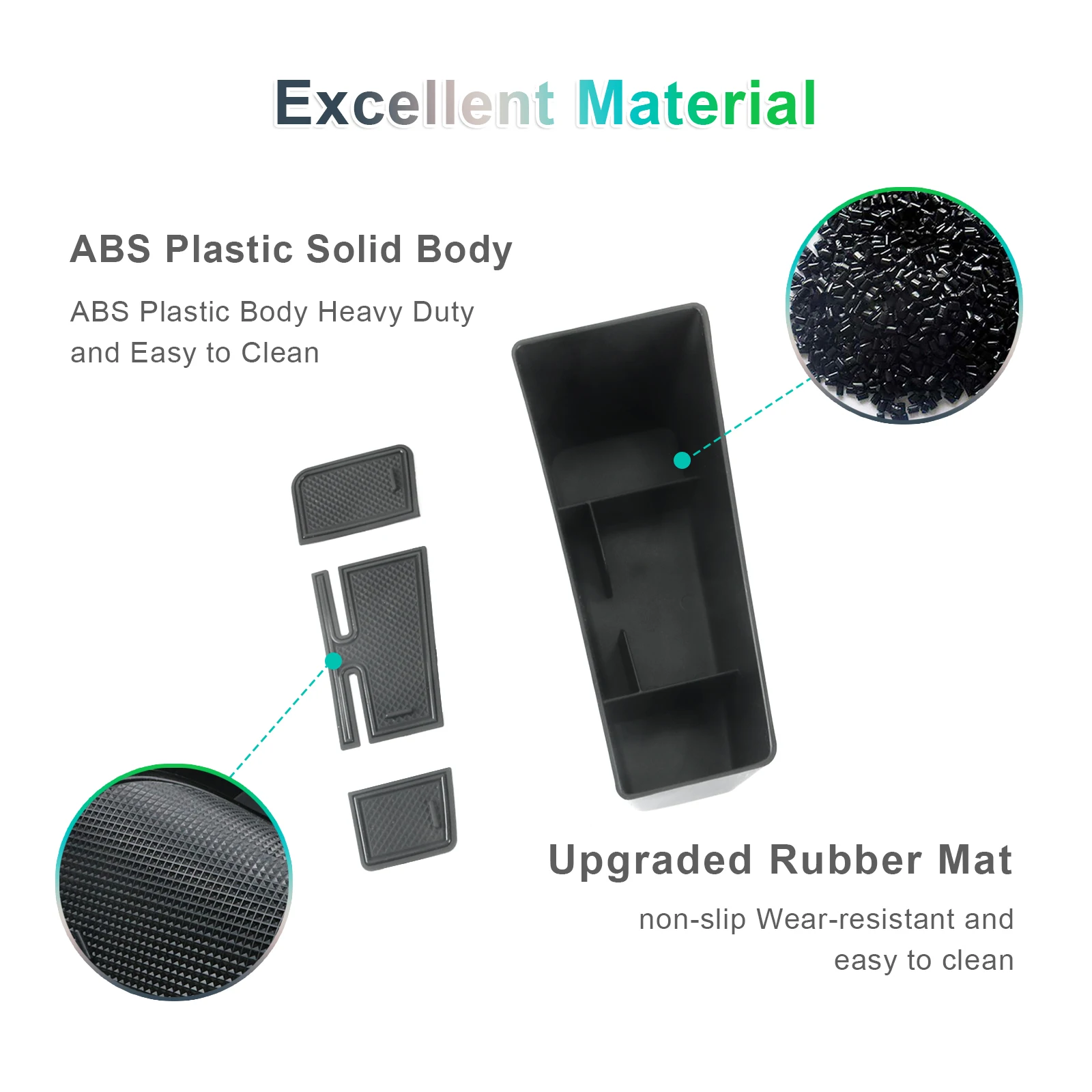 RUIYA for Skoda Enyaq iV LHD 2021-2025 Car Armrest Box Storage Central Control Container Auto Skoda Enyaq 2025 Accessories