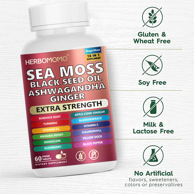 Sea Moss Supplement All in 1 Non - Artificial Supports For Energy, Reproductive Health Natural Energizer