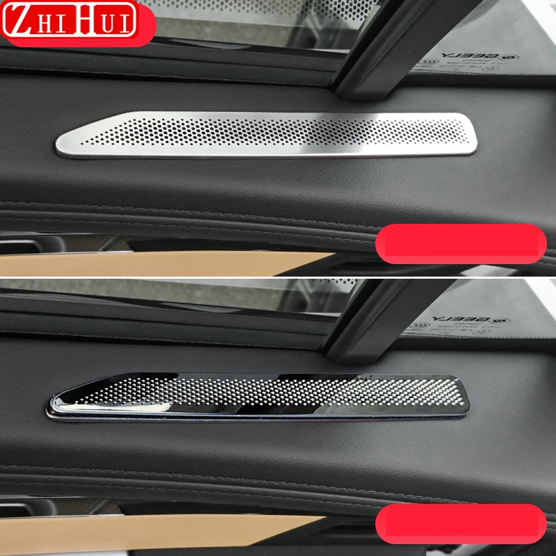 For Geely Atlas 2nd Gen Starray 2024 Car Front Window Air Outlet Mask Stainless Steel Small Air Outlet Frame Cover Accessories