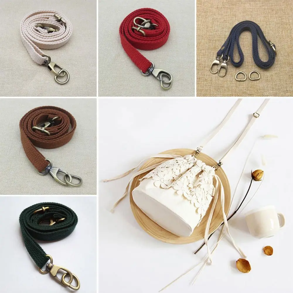 74-135cm Length Adjustable Canvas Bag Strap 1.2cm Width Crossbody Belt Shoulder Handbags Strap Replacement For Bag Accessories