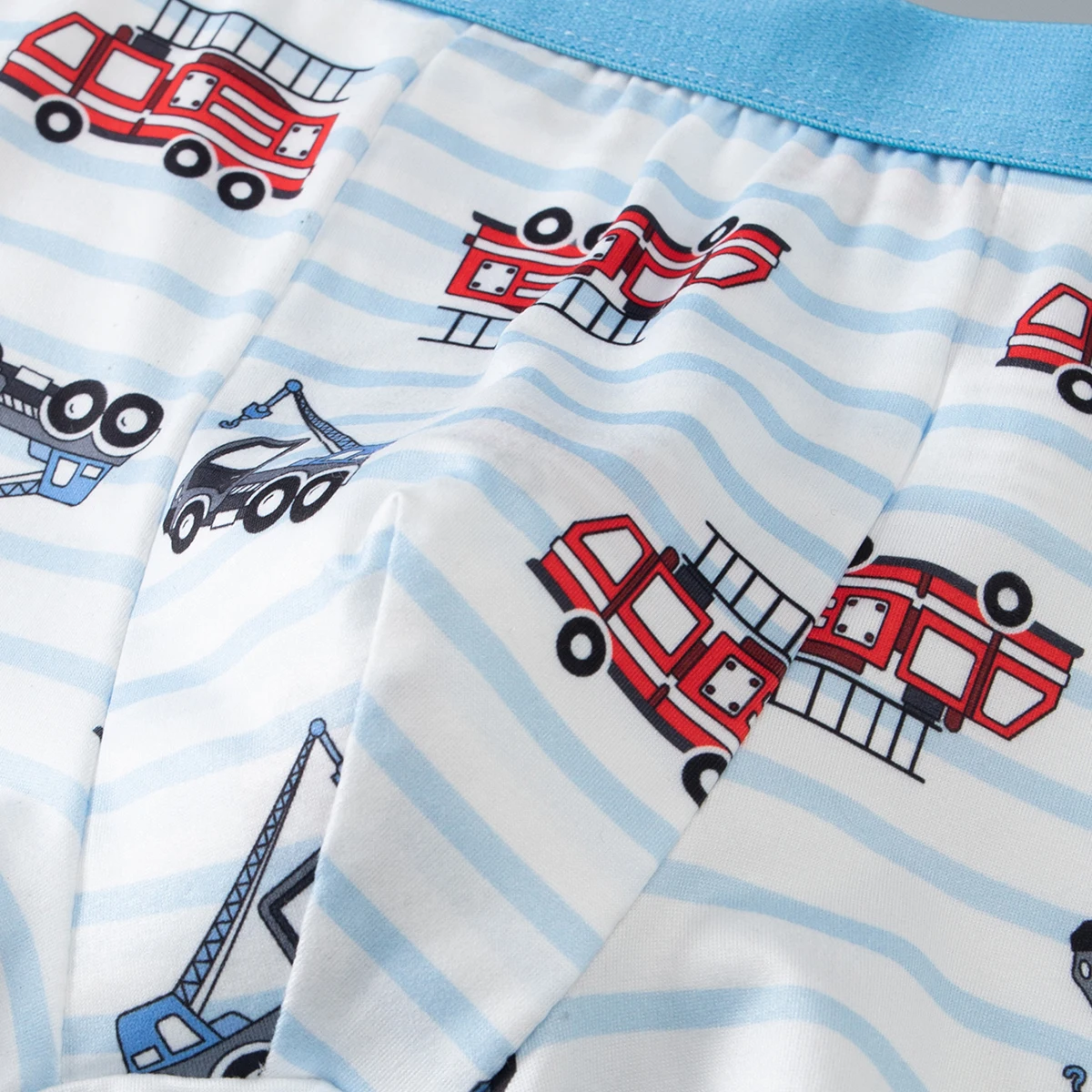 4/8-teiliges Set niedlicher Jungen-Cartoon-Unterwäsche mit elastischem Bund und vier Eckenhosen für bequeme Kinder-Shorts für zu Hause – Detail 7