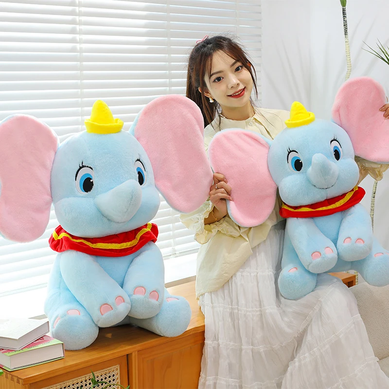 45/65CM Disney Dumbo juguetes de peluche suave almohada Kawaii Anime lindas muñecas dibujos animados Animal ala elefante suave relleno regalo para niños