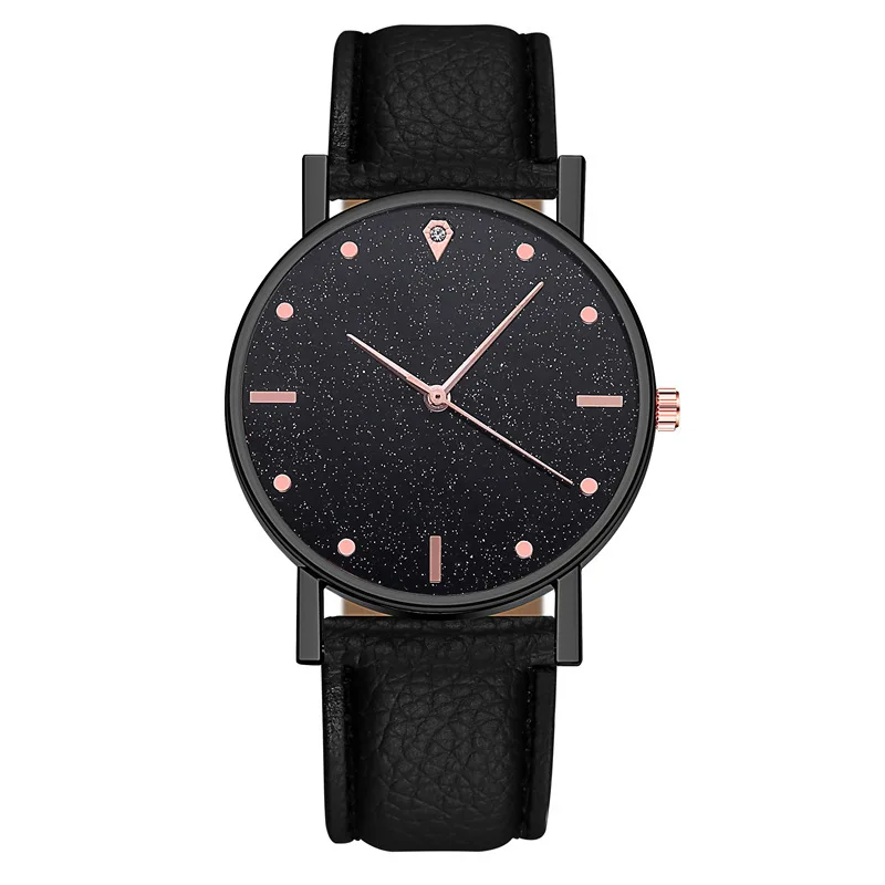 Luxury Starry Sky Quartz Watch Women Wristwatch Round Dials Dress Clock Orologio Da Donna Quartz Watches Casual Montre Femme