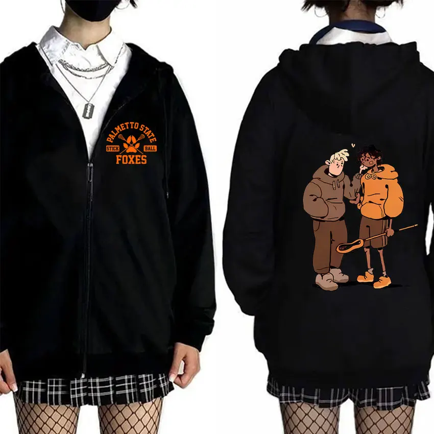 

All for The Game The Foxhole Court Palmetto State Foxes Zipper Hoodie Lacrosse Boys Streetwear Male Fashion Zip Up Jacket Coat