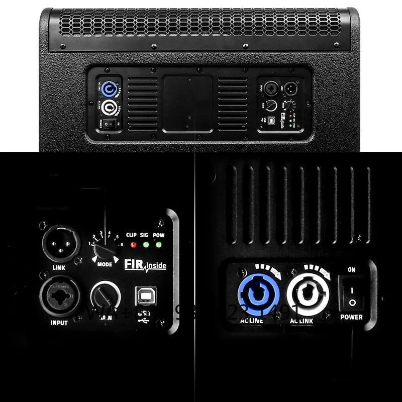 Ohm Active Stage Speaker Metal Wooden Shell Pro Audio Lighting System for Outdoor Concert Stage Live Performance Event