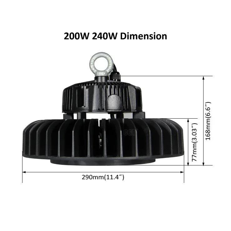 100W 150W 200W 240W vendita calda appeso Ufo industriale Led High Bay Light con CE RoHS