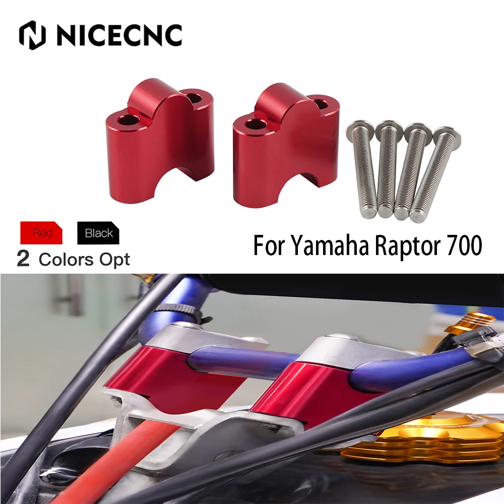 

NICECNC ATV Handle Bar Clamp Mount Risers 1.5" For Yamaha Raptor 700 700R YFM YFM700 YFM700R SPECIAL EDITION Handlebar Riser