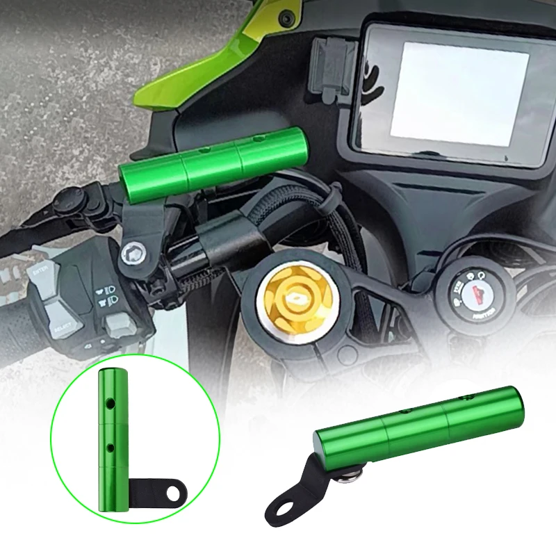 Motorcycle Handlebar Extension Rod GPS Navigation Bracket Phone Holder M10 Universal For Kawasaki Ninja400 For Suzuki GSX250R